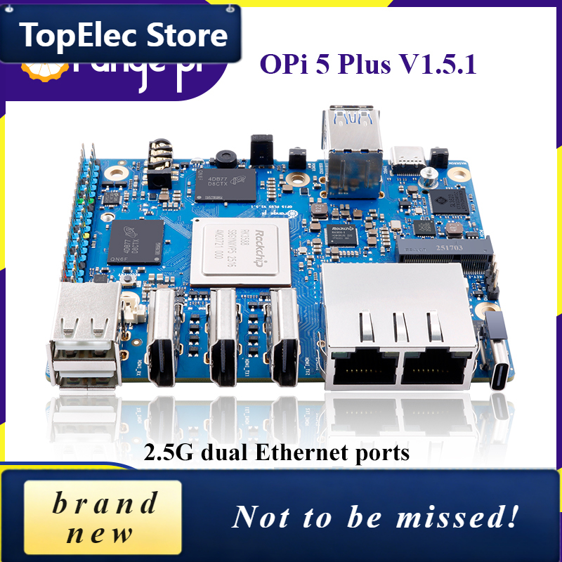Orange Pi 5 Plus 16Gb - TopElec OrangePi 5 Plus 16GB V1.5.1