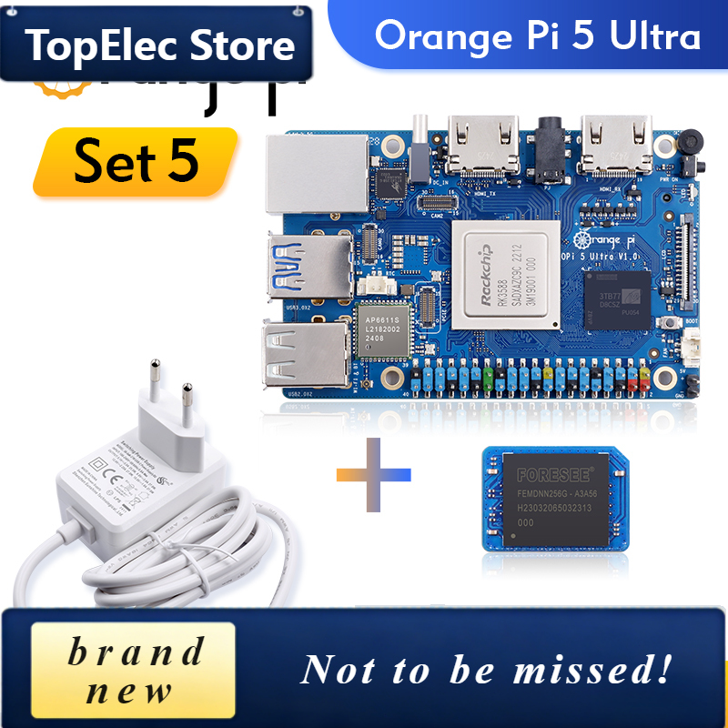 TopElec Orange Pi 5 Ultra + Po - Rockchip Rk3588 Development Board review and price